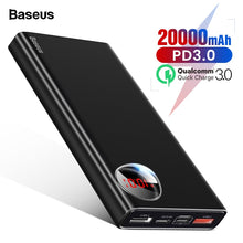 Load image into Gallery viewer, Baseus 20000mAh Power Bank USB TYPE C