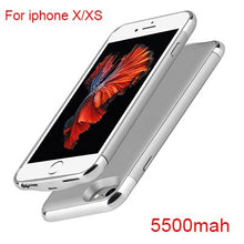 Load image into Gallery viewer, 5500mAh Ultra Slim Battery Charger Case